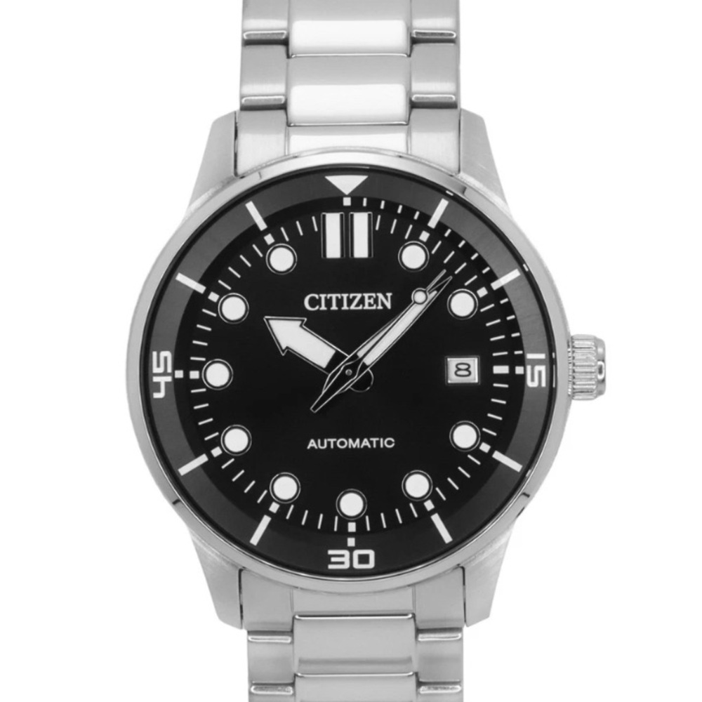 Citizen Stainless Steel Black Dial Automatic 100M Men's Watch